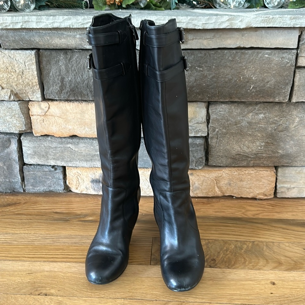 Cole Haan Black Leather Boots
